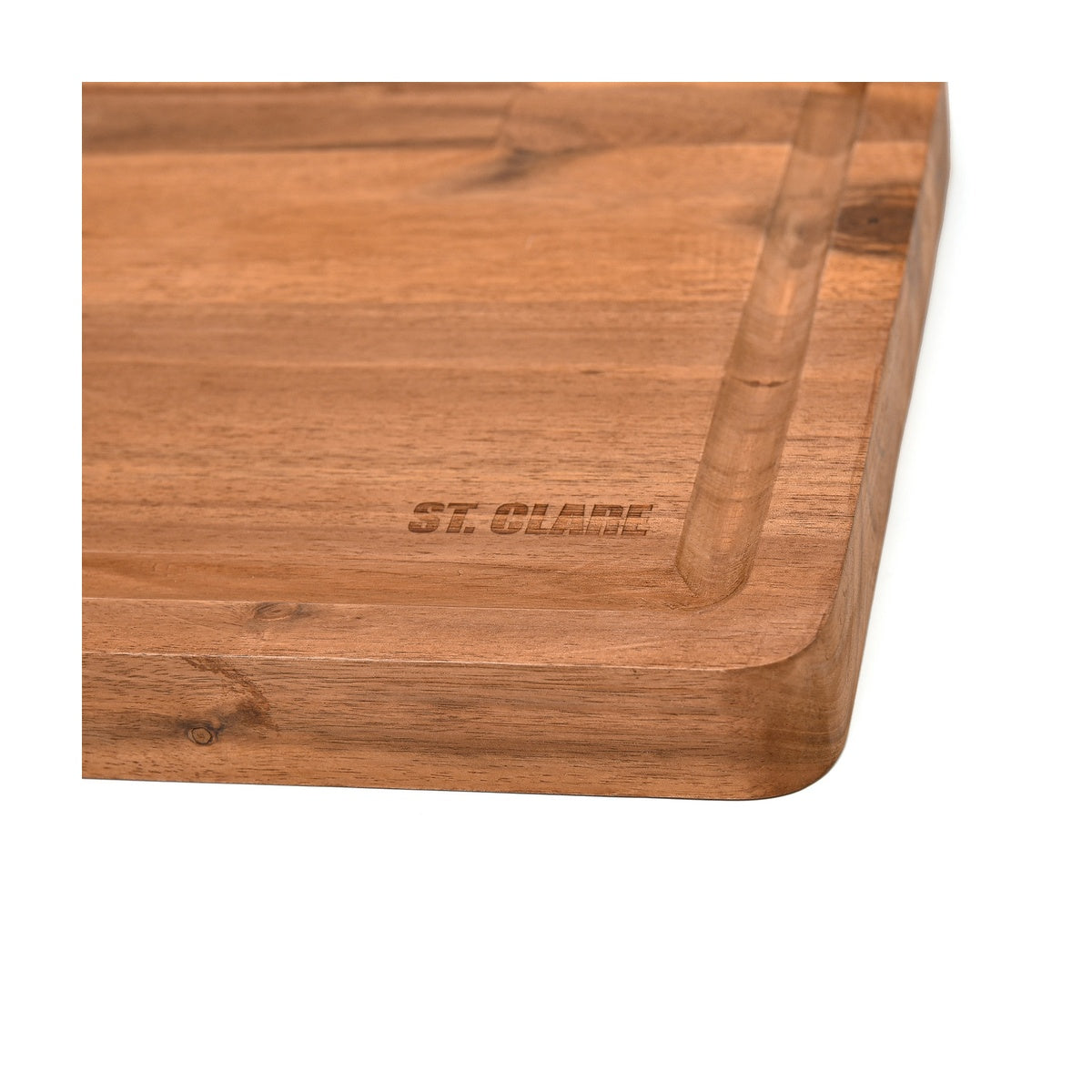 ST. CLARE Acacia Reversible Board With Juice Curve 40x30x3.8cm