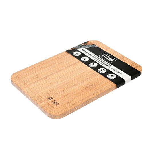 ST. CLARE Bamboo Long Grain Reversible Board With Juice Curve 42x29x1.8cm