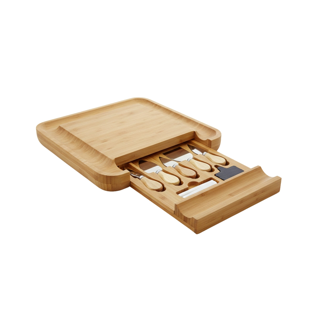 St Clare Bamboo Cheese Board Set 33x33x4.1cm
