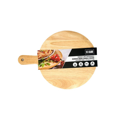 ST. CLARE Rubber Wood Cutting Board - Flattened Edge 30x40x1.6cm