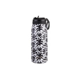 Oasis Stainless Steel D/W Ins. Sports Bottle W/ Sipper Straw Monochrome Blooms