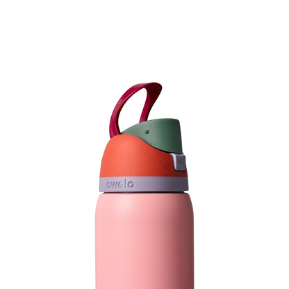 FreeSip Stainless Steel Insulated 24oz Sugar High (Red Pink)