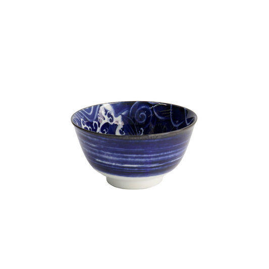 Tokyo Design Japonism Small Tayo Bowl 12x6cm Blue Carp