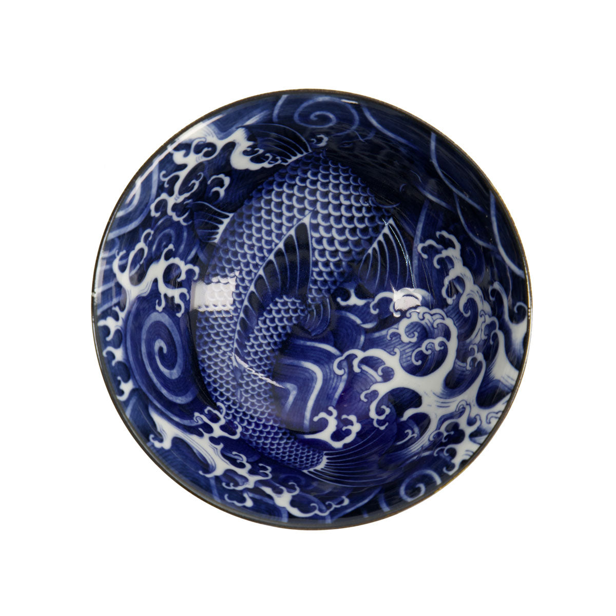 Tokyo Design Japonism Tayo Bowl 14x6cm Blue Carp