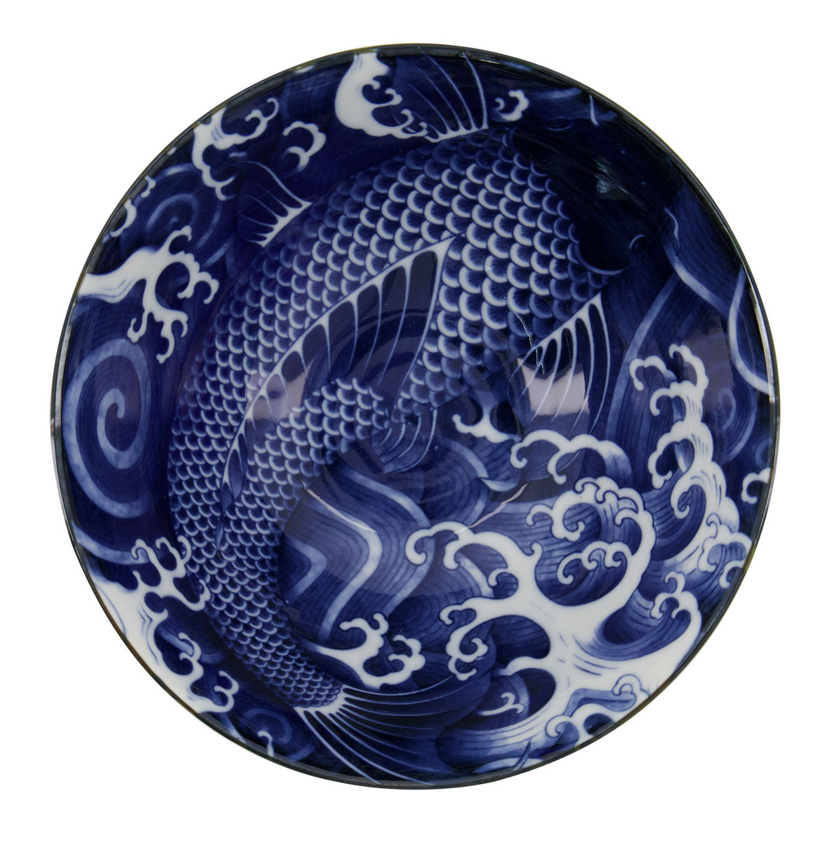 Tokyo Design Japonism Tendon Bowl 17x8cm Blue Carp