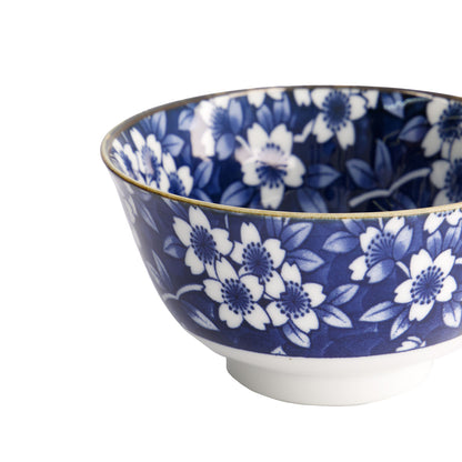 Tokyo Design Tokyo Blue Sakura Rice Bowl 12x6.5cm Blue