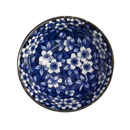 Tokyo Design Tokyo Blue Sakura Tayo Bowl 15x7cm Blue