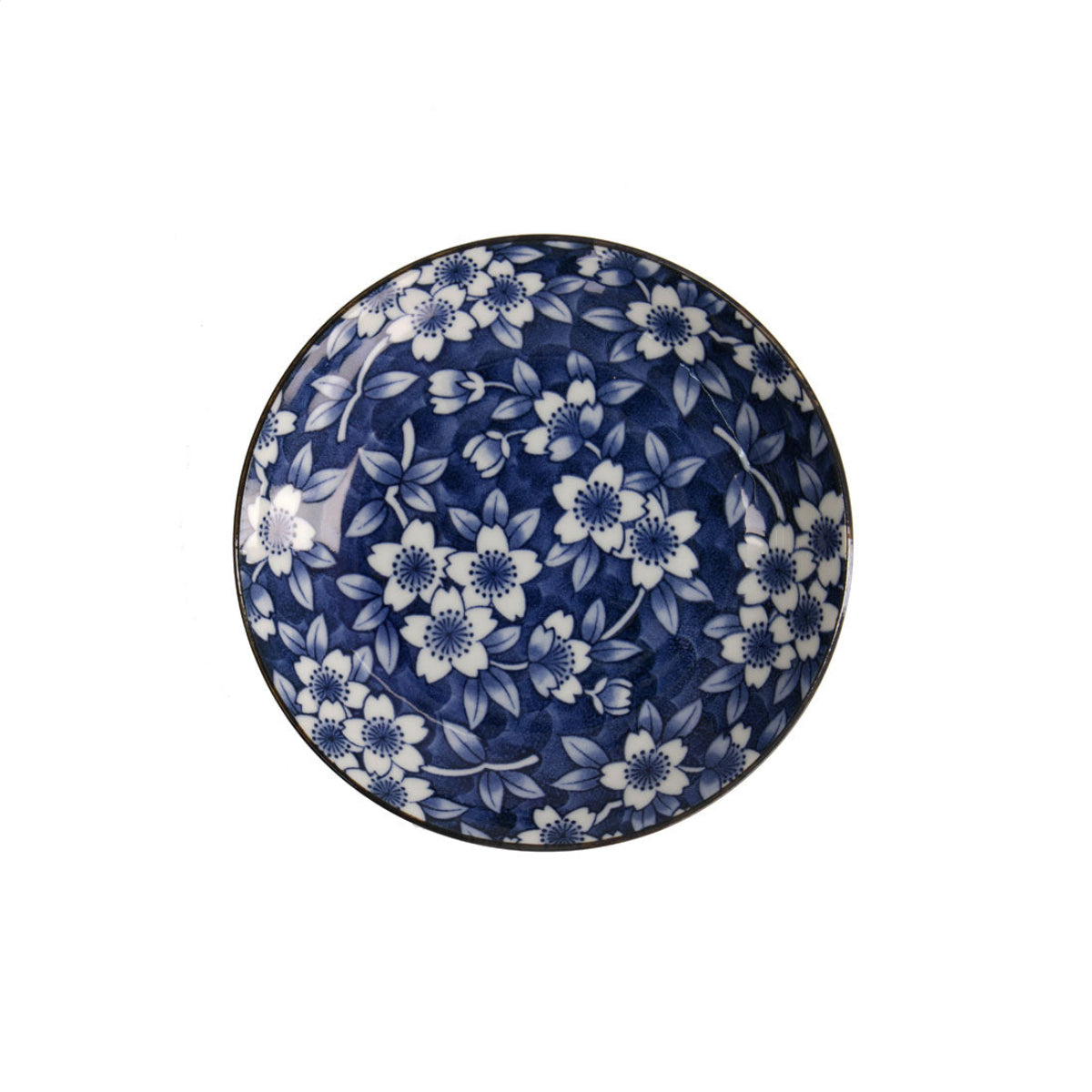 Tokyo Design Tokyo Blue Sakura Round Plate 16cm Blue