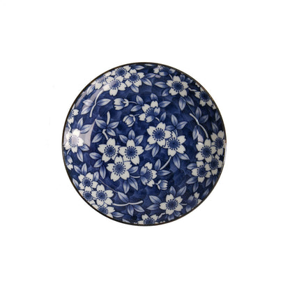 Tokyo Design Tokyo Blue Sakura Round Plate 16cm Blue