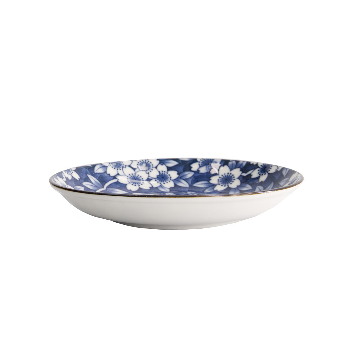 Tokyo Design Tokyo Blue Sakura Round Plate 16cm Blue