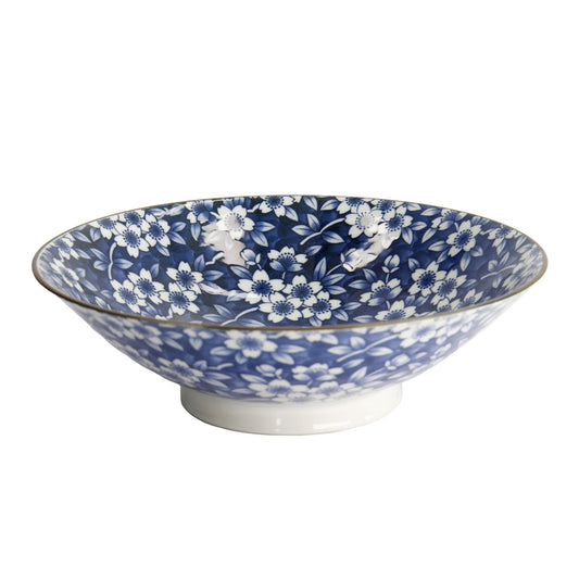 Tokyo Design Tokyo Blue Sakura Ramen Bowl 25x7cm Blue