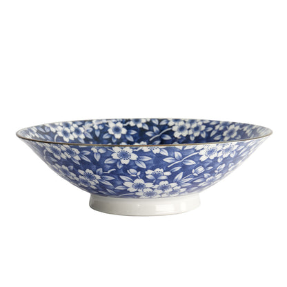 Tokyo Design Tokyo Blue Sakura Ramen Bowl 25x7cm Blue