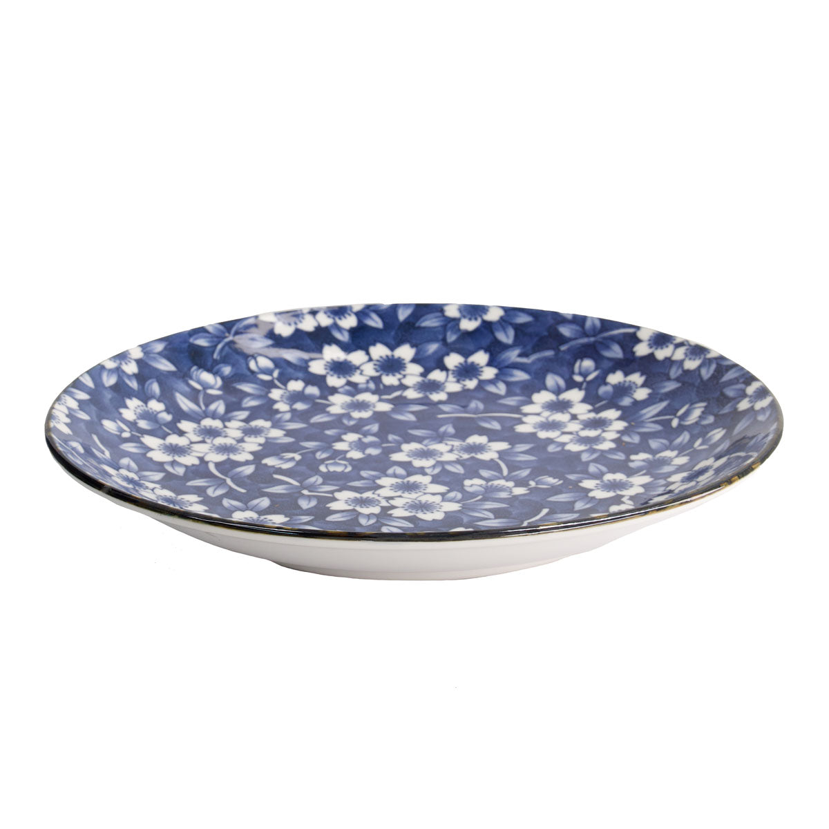 Tokyo Design Tokyo Blue Sakura Round Plate 25cm Blue
