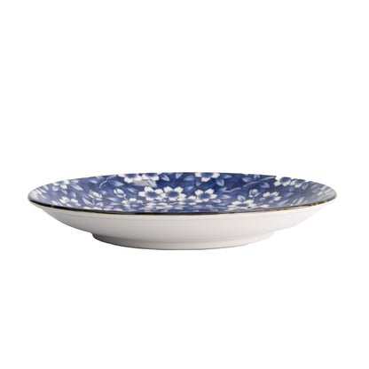 Tokyo Design Tokyo Blue Sakura Round Plate 25cm Blue