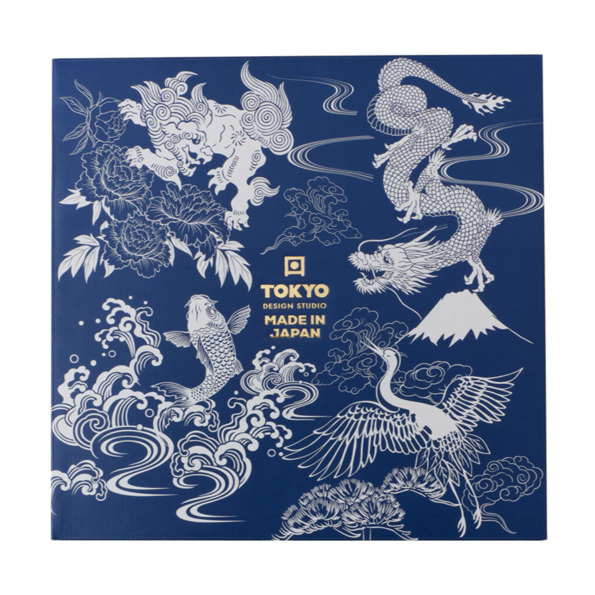 Tokyo Design Tokyo Blue Sakura Bowl Giftset 4pc 15cm Blue Gift Boxed