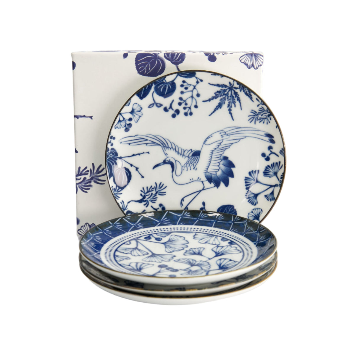 Flora Japonica Plate Giftset 4pc 16cm Mixed Gift Boxed