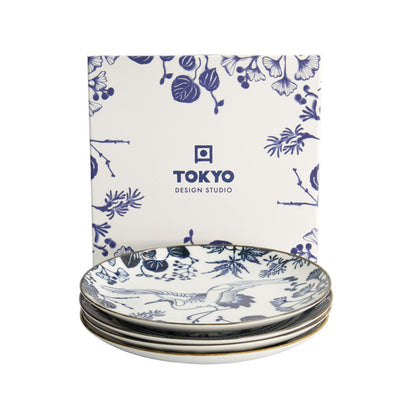 Flora Japonica Plate Giftset 4pc 20cm Mixed Gift Boxed