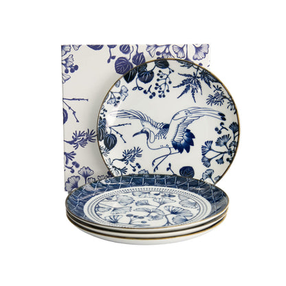 Flora Japonica Plate Giftset 4pc 20cm Mixed Gift Boxed