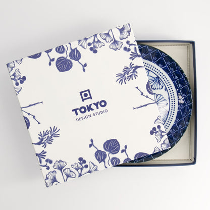 Flora Japonica Plate Giftset 4pc 20cm Mixed Gift Boxed