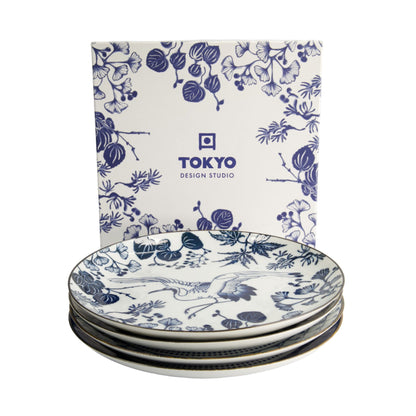 Flora Japonica Plate Giftset 4pc 25cm Mixed Gift Boxed