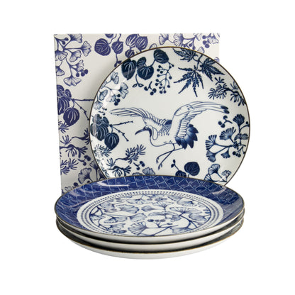 Flora Japonica Plate Giftset 4pc 25cm Mixed Gift Boxed