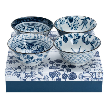Flora Japonica Tayo Bowl Giftset 4pc 15cm Mixed Gift Boxed