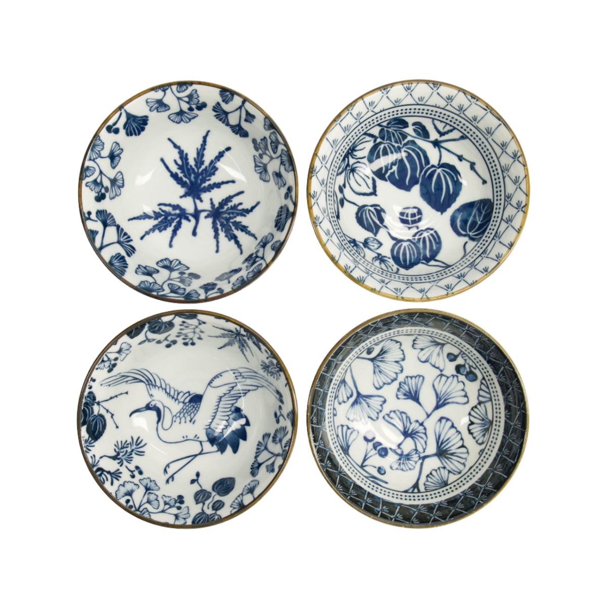 Flora Japonica Tayo Bowl Giftset 4pc 15cm Mixed Gift Boxed