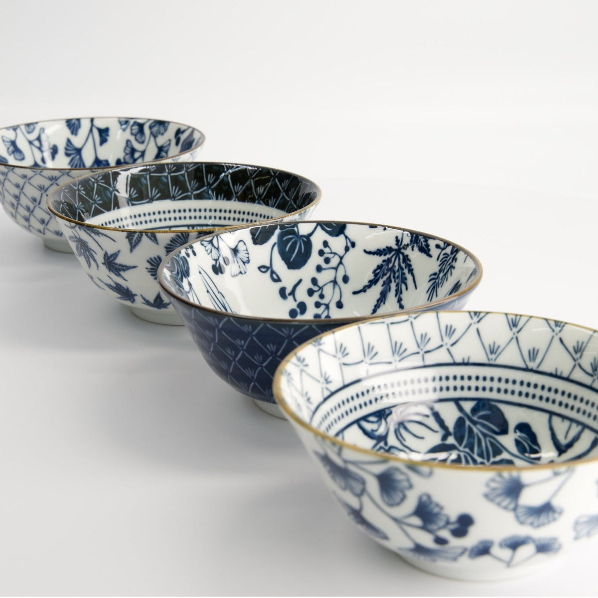 Flora Japonica Tayo Bowl Giftset 4pc 15cm Mixed Gift Boxed