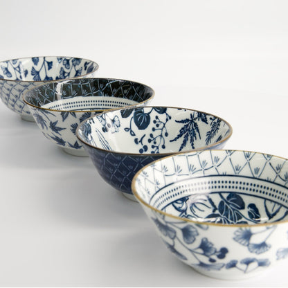 Flora Japonica Tayo Bowl Giftset 4pc 15cm Mixed Gift Boxed