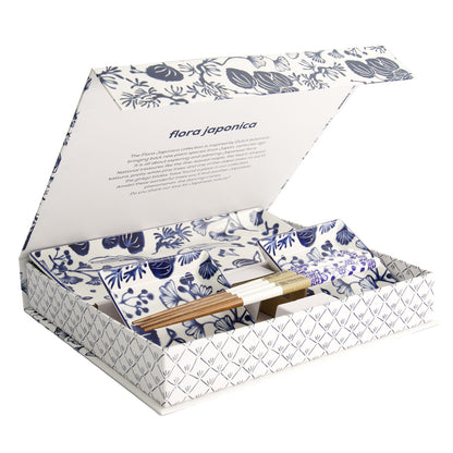 Flora Japonica Sushi Plate Giftset 4pc White Gift Boxed