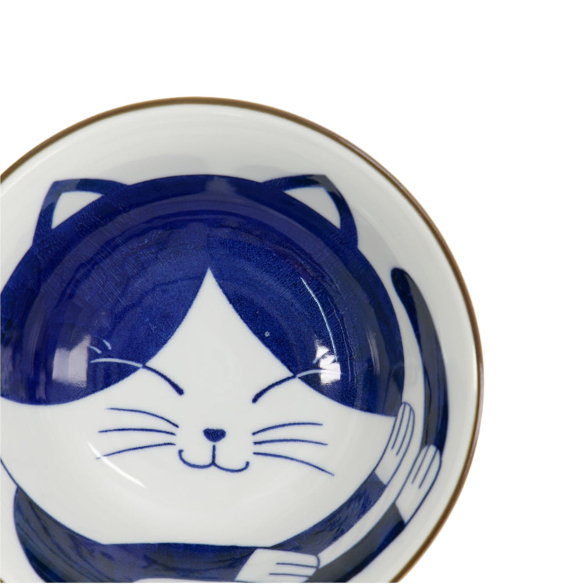 Kawaii Cat Neko Tayo Bowl 15x6.5cm Blue Cat