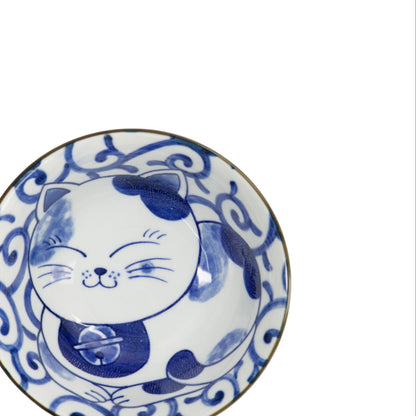 Kawaii Cat Neko Tayo Bowl 15x6.5cm Swirl Cat