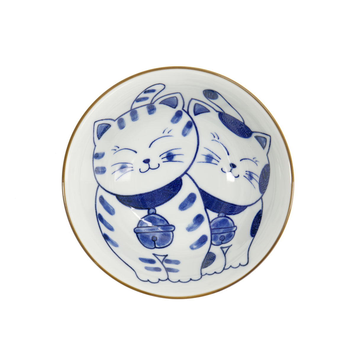 Kawaii Cat Neko Tayo Bowl 15x6.5cm Twin Cat