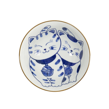 Kawaii Cat Neko Tayo Bowl 15x6.5cm Twin Cat