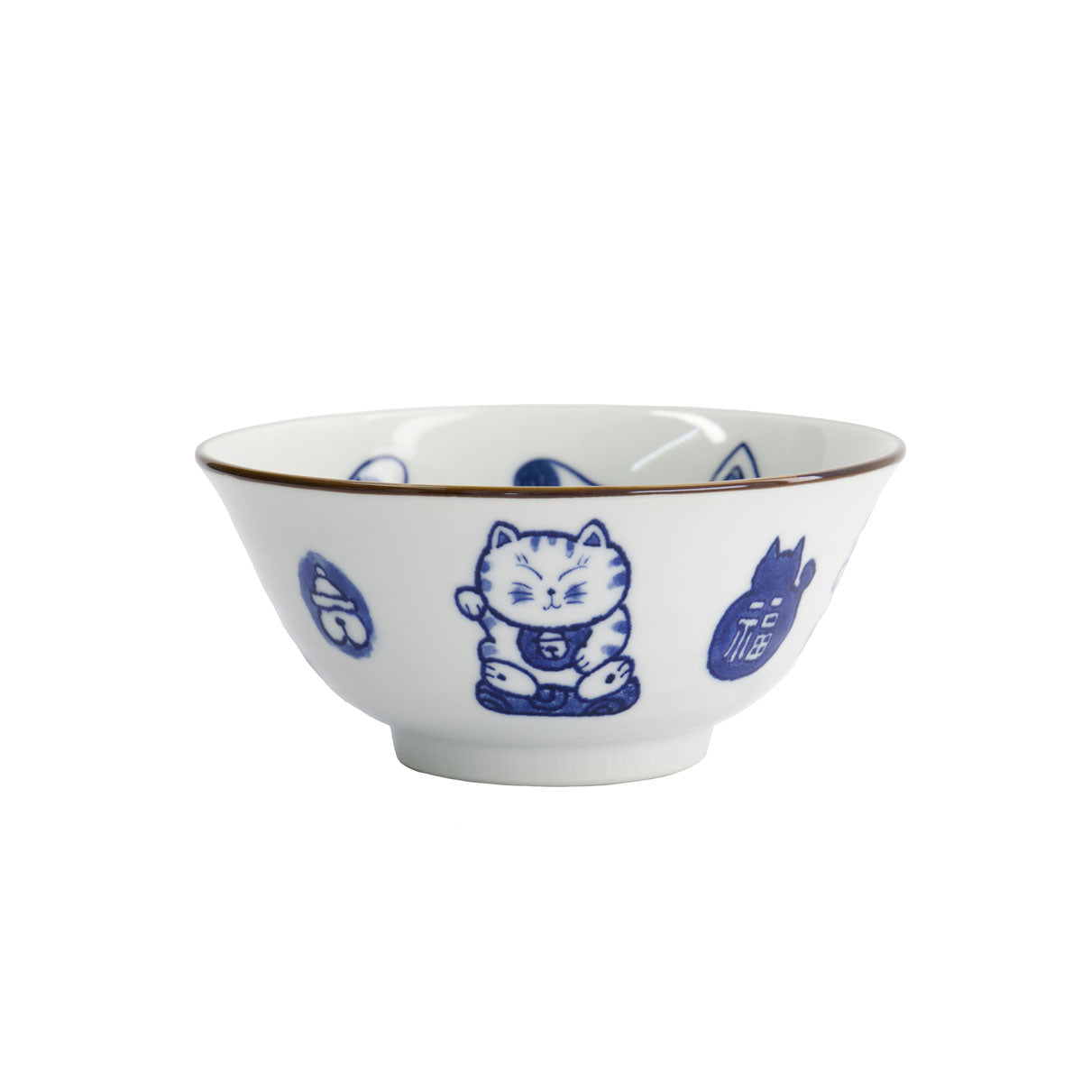 Kawaii Cat Neko Tayo Bowl 15x6.5cm Twin Cat