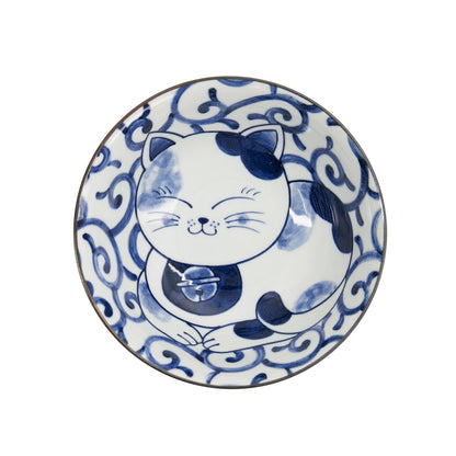 Kawaii Cat Neko Ramen Bowl 20x7.5cm Swirl Cat