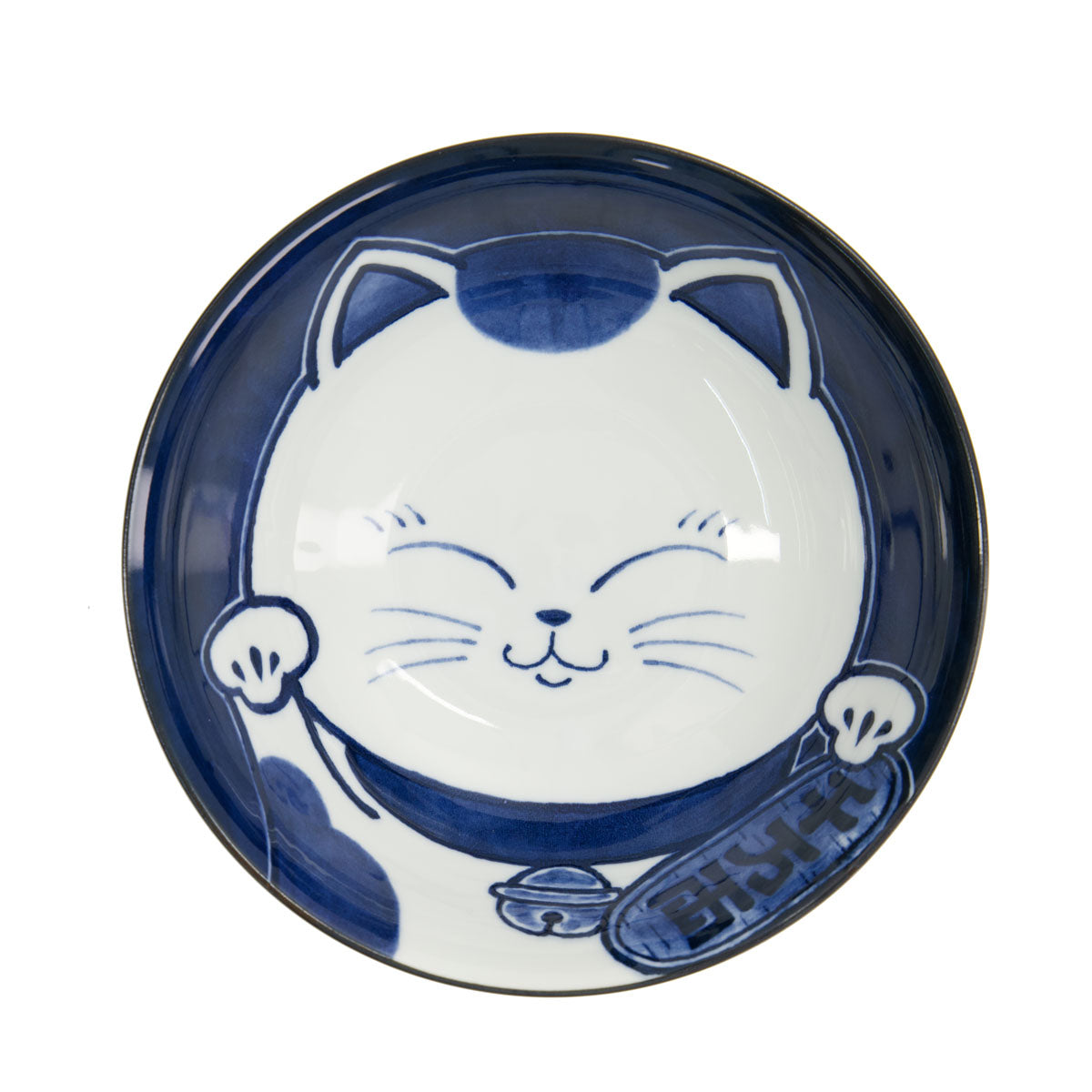 Kawaii Cat Neko Ramen Bowl 20x7.5cm White Cat