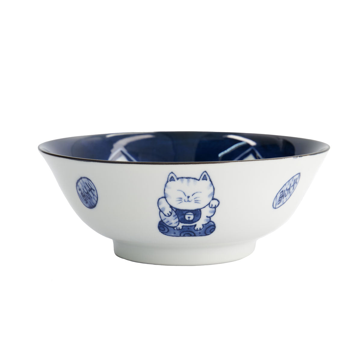 Kawaii Cat Neko Ramen Bowl 20x7.5cm White Cat