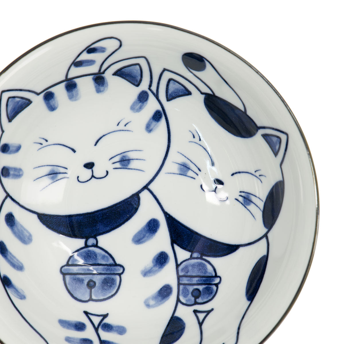 Kawaii Cat Neko Ramen Bowl 20x7.5cm Twin Cat