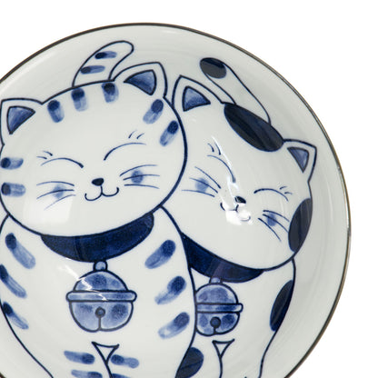 Kawaii Cat Neko Ramen Bowl 20x7.5cm Twin Cat