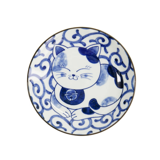 Kawaii Cat Neko Plate 16.5cm Swirl Cat