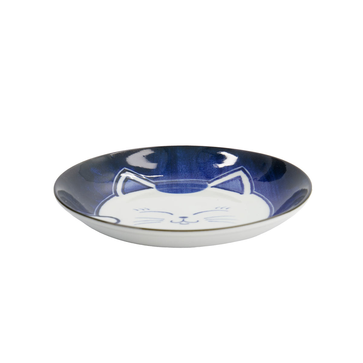 Kawaii Cat Neko Plate 16.5cm White Cat