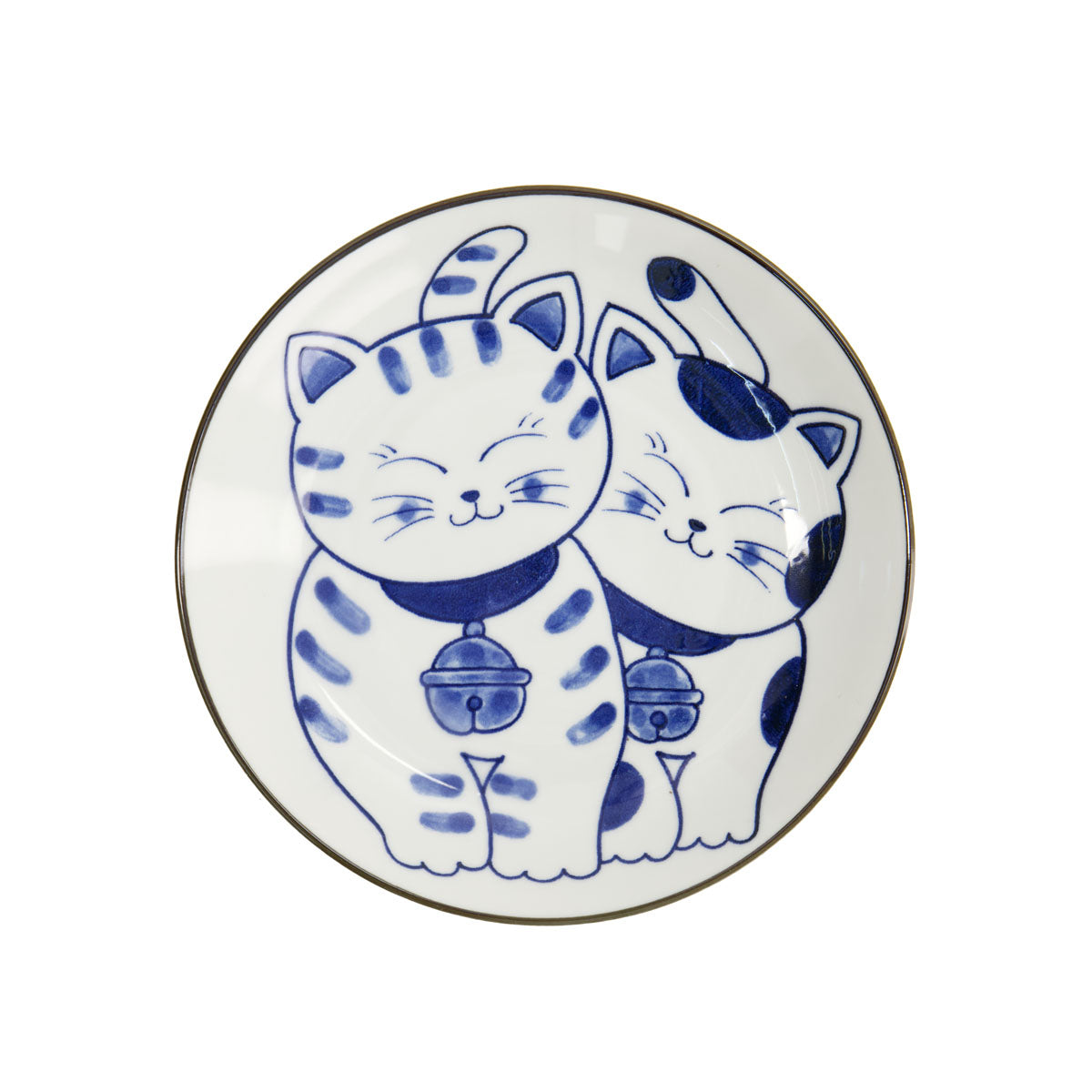 Kawaii Cat Neko Plate 16.5cm Twin Cat