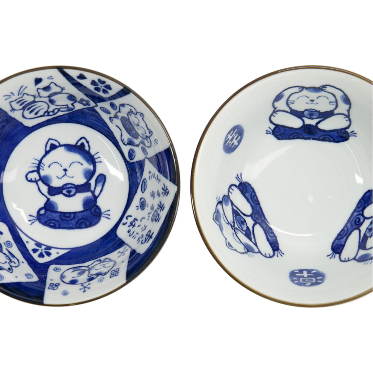 Kawaii Cat Neko Bowl 2pc With Chopsticks White Cat Gift Boxed