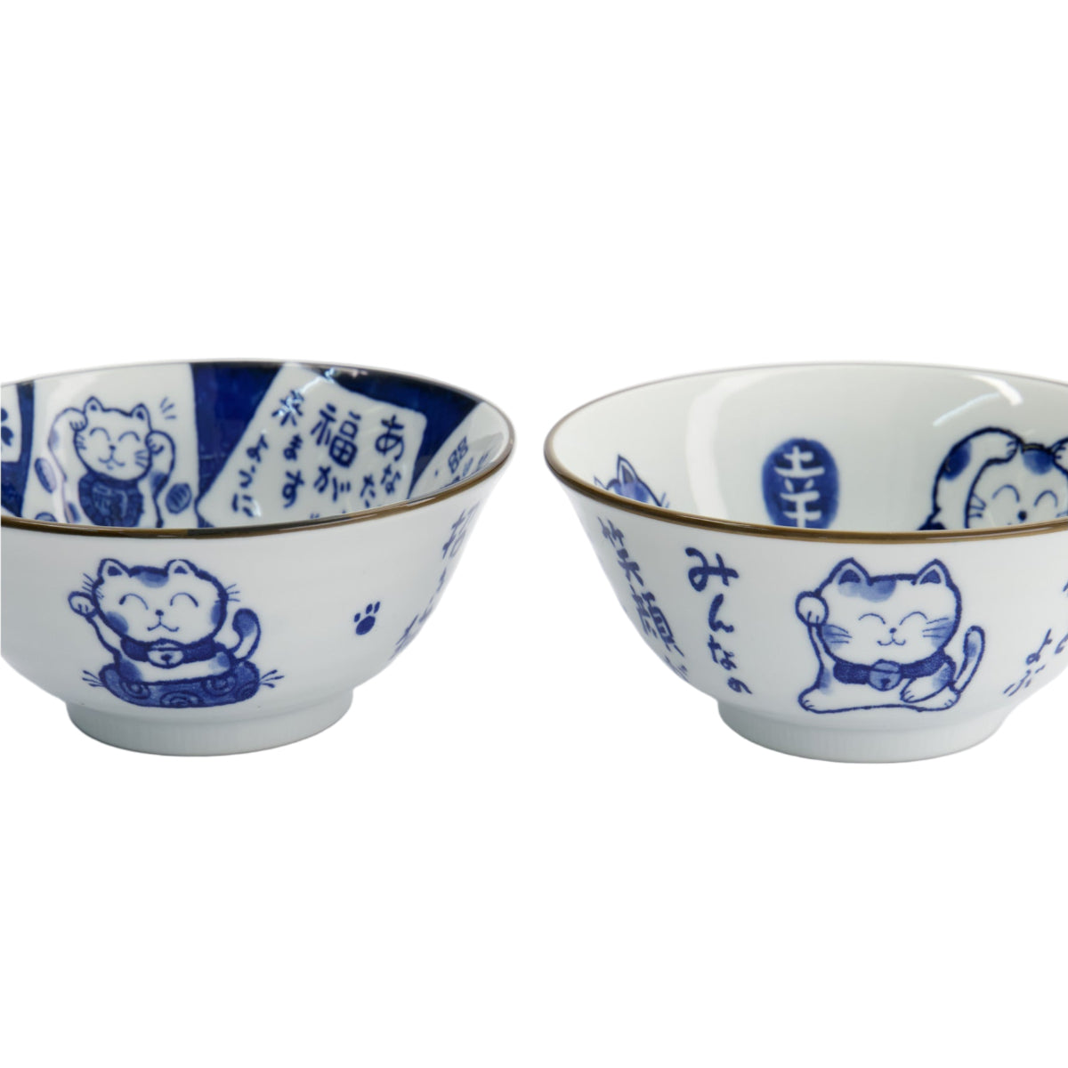 Kawaii Cat Neko Bowl 2pc With Chopsticks White Cat Gift Boxed