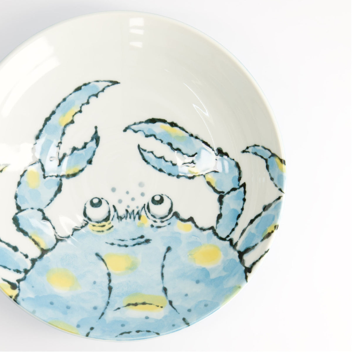 Tokyo Design Studio Seafood Deep Plate 21.5x5cm Crab Light Blue