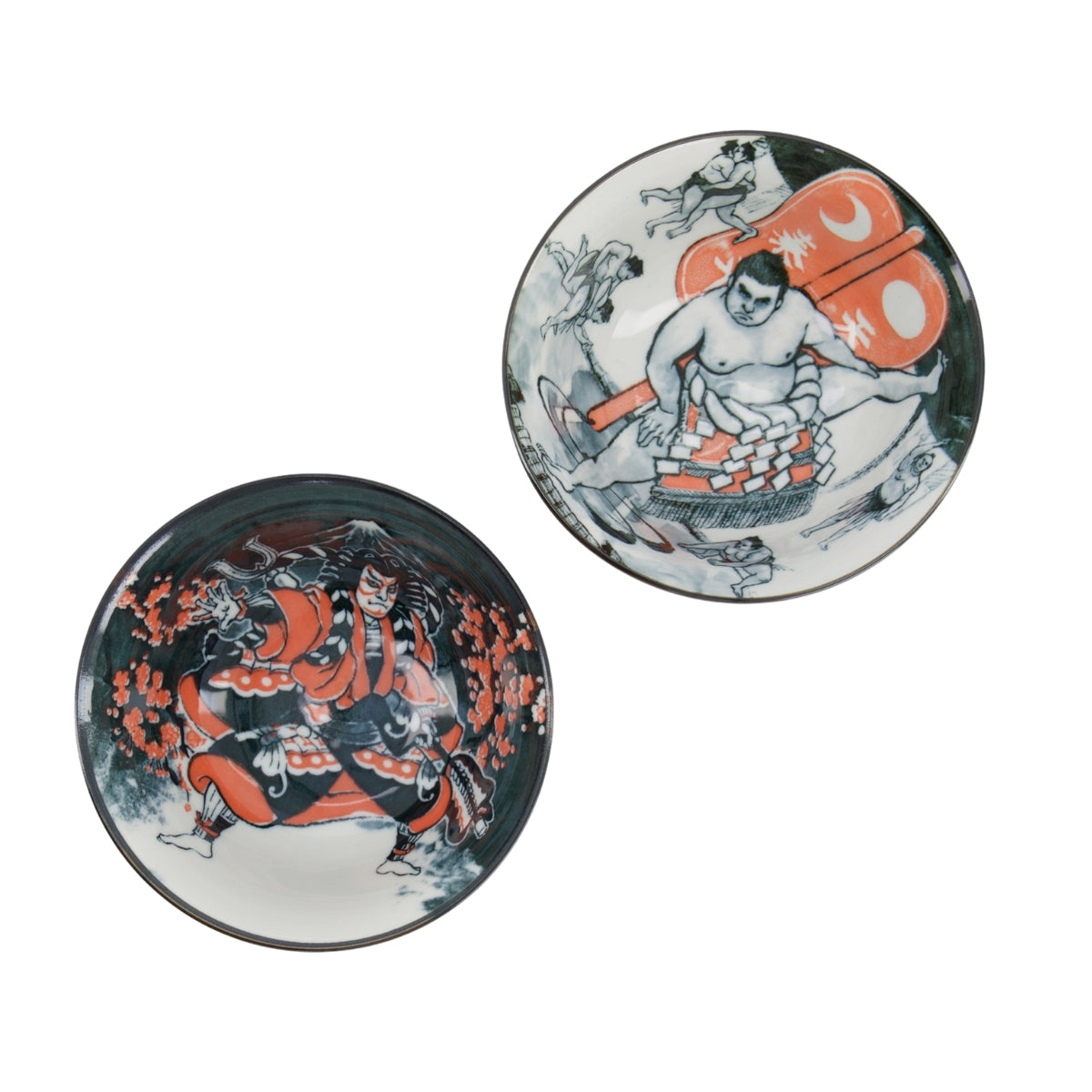Tokyo Design Studio Asakusa Tayo Bowl 2pc With Chopsticks Gift Boxed - Kabuki 