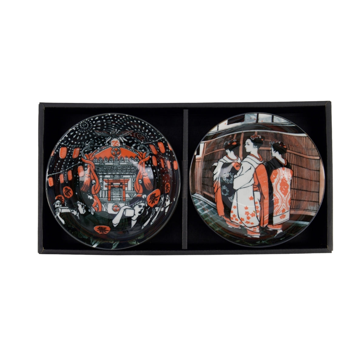 Tokyo Design Studio Asakusa Tayo Bowl 2pc With Chopsticks Gift Boxed - Geisha