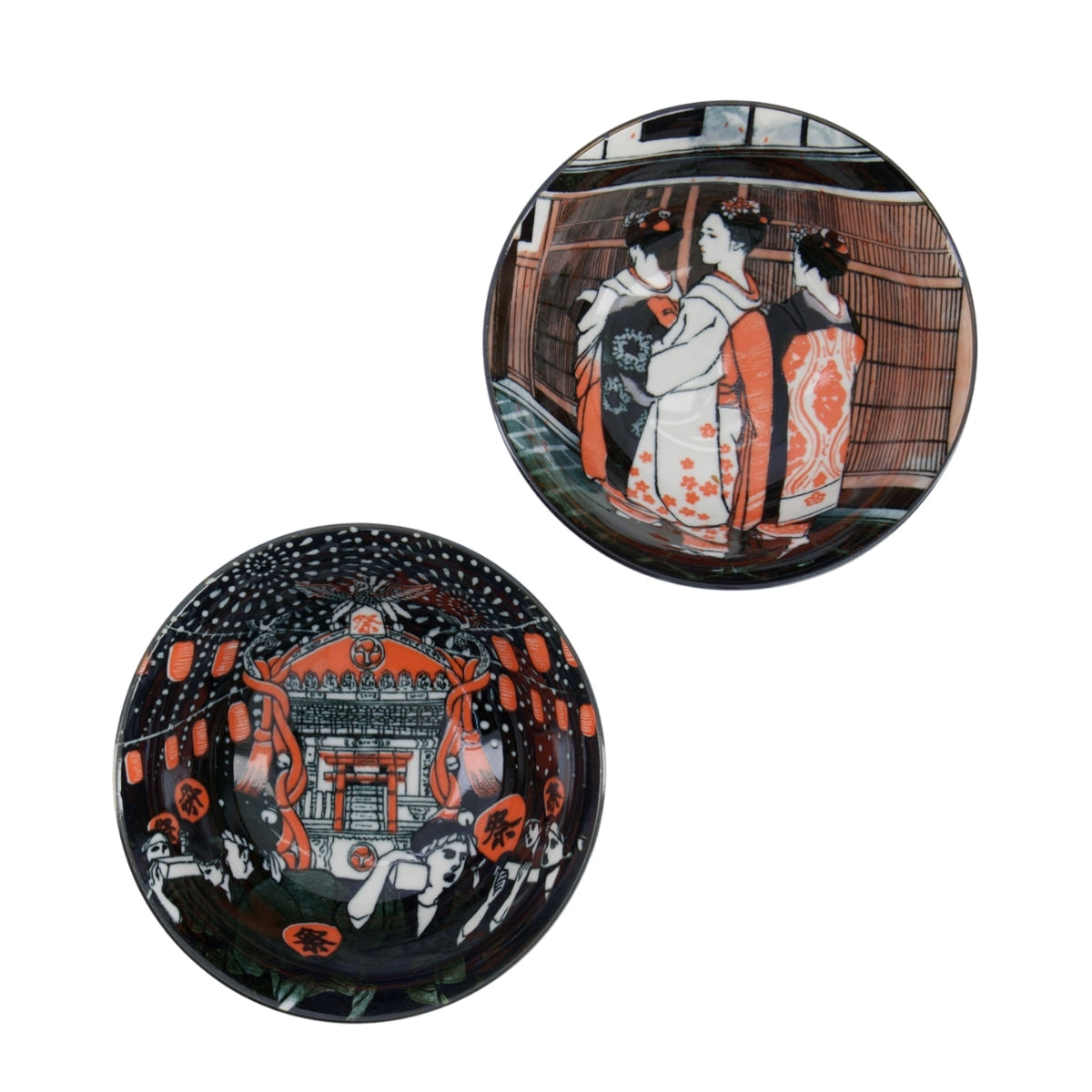 Tokyo Design Studio Asakusa Tayo Bowl 2pc With Chopsticks Gift Boxed - Geisha