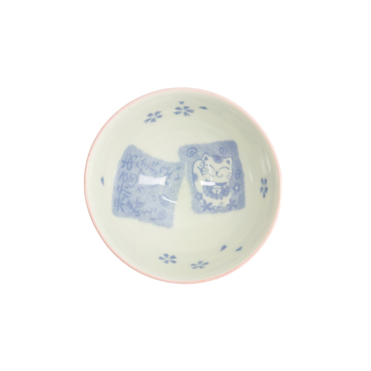 Tokyo Design Studio Kawaii Rice Bowl 11.5x6cm Cat Neko - Card Pink